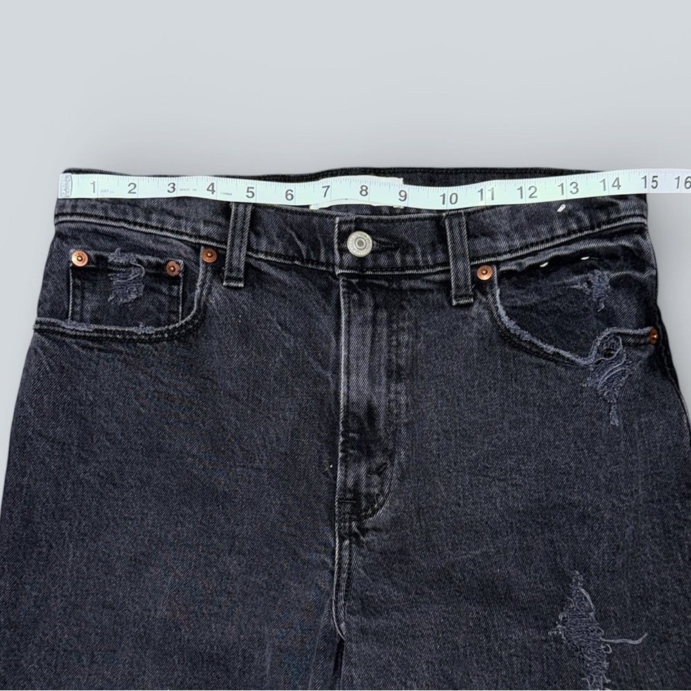 Abercrombie & Fitch | 90s Straight Ultra High Rise Jeans – Black Wash - Picture 5 of 7